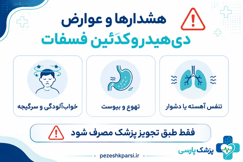 عوارض جانبی دی هیدرو کدئین فسفات